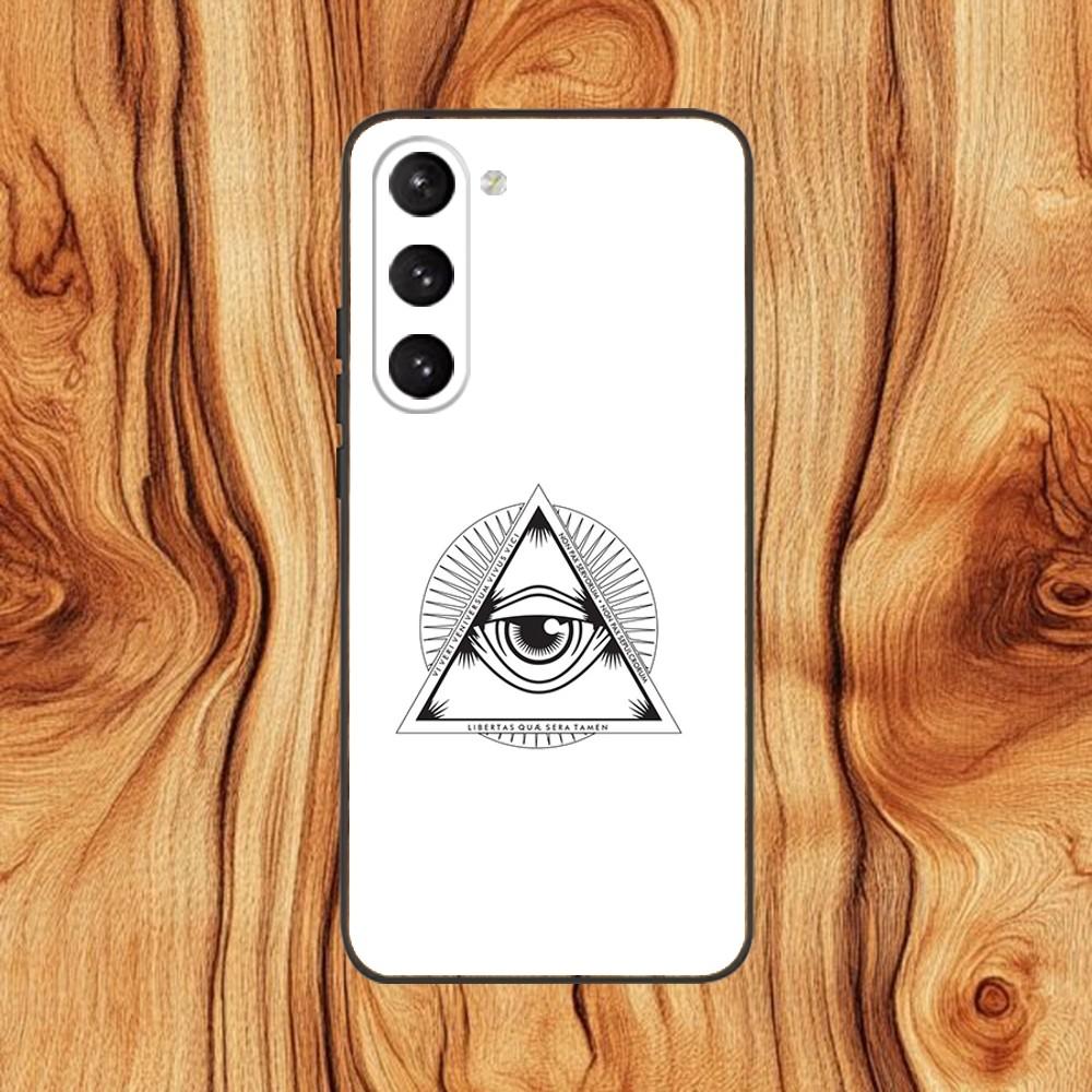 

Illuminati Symbol Phone Case For Samsung S 25,24,23,22,30,21,10,9,Ultra,Plus,Lite,FE,4,5 G Black Soft Case Samsung S25ULTRA