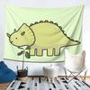 Little Dino Triceratops Dinosaur Illustration Tapestry Decoration Art Aesthetic Tapestries Bedroom Home Wall Cloth Wall Hanging