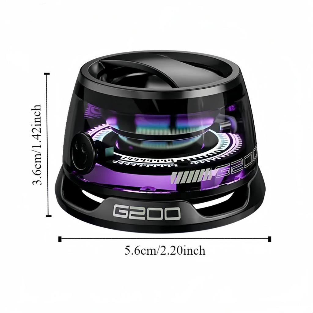 Portable Magnetic Bluetooth Speaker with RGB Light Show with 3D Surround Sound Effect for Room Bicycle Phone Car Tablet Outdoor