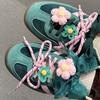 Organza Veters Combineren Holle Onregelmatige Bloem Veters Gespen DIY Decoratie DE Trainingsschoenen Sneakers Schoenen Chiffon Veters