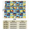 S-Simpson Blanket Velvet Spring Autumn  Multi-function Lightweight Throw Blankets for Sofa Office Quilt