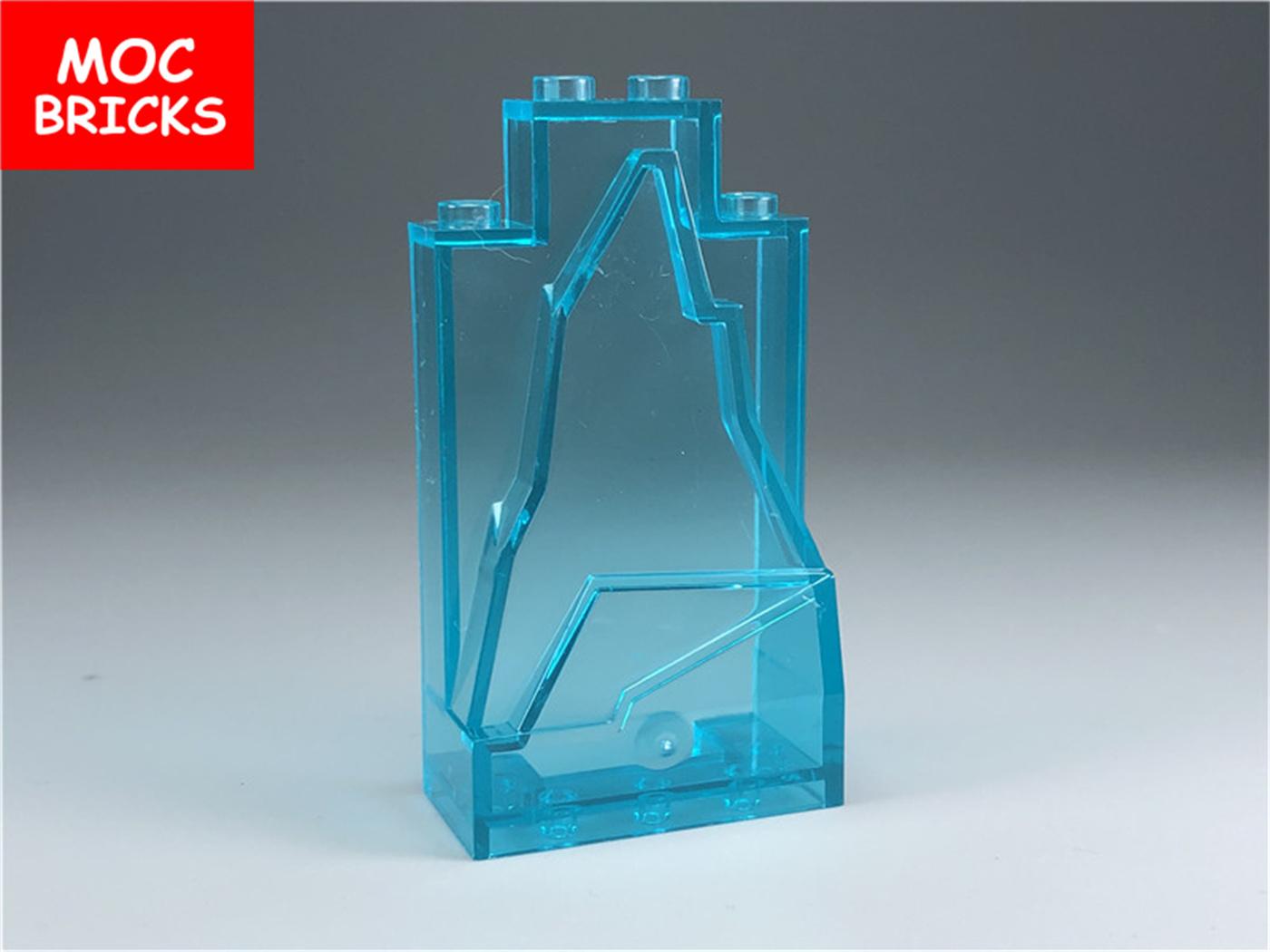 

50pcs/lot MOC Bricks Iceberg water Light Blue with Glitter 2X4X6 fit 47847 City Block Children Playthings Presents