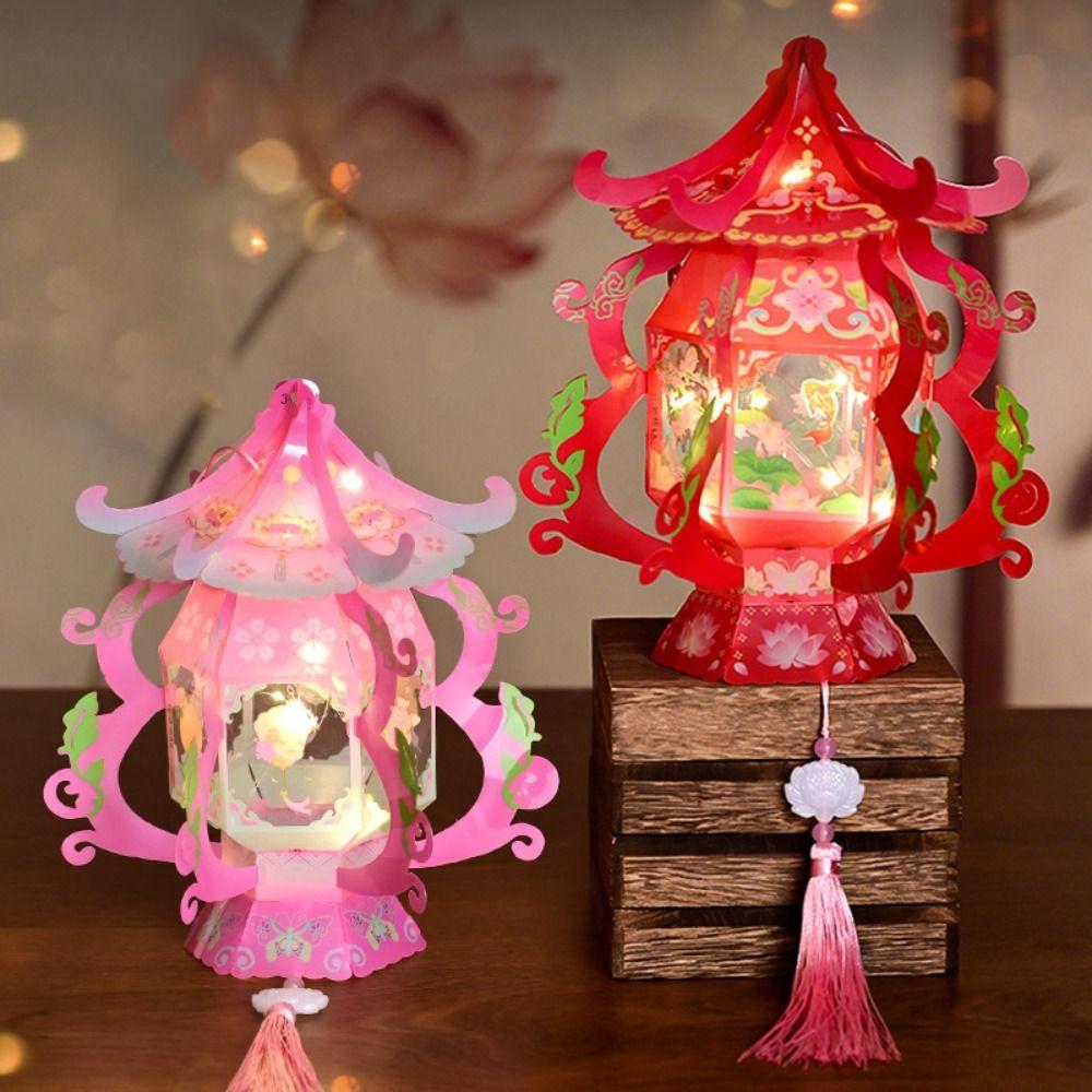 Traditional Chinese Style Mid-Autumn Festival Lantern LED Lantern Toys  Holiday Decorations