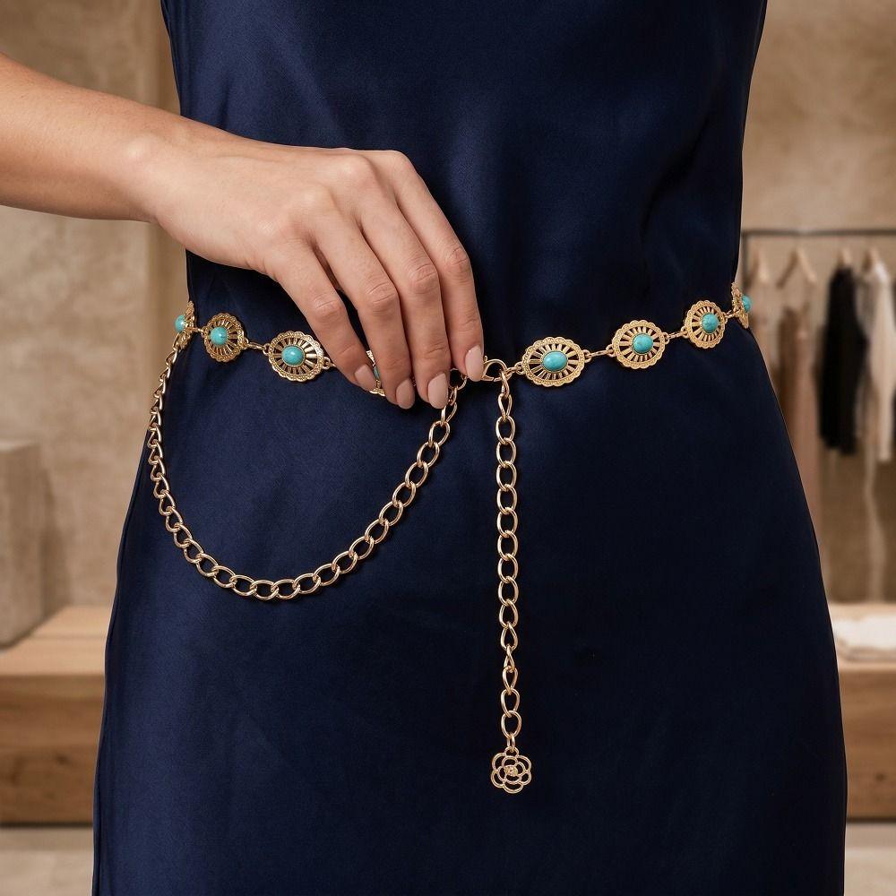 Minimalist Metal Chain Waist Belt Retro Luxury Body Chain Women's Waist Chain Women’s Daily