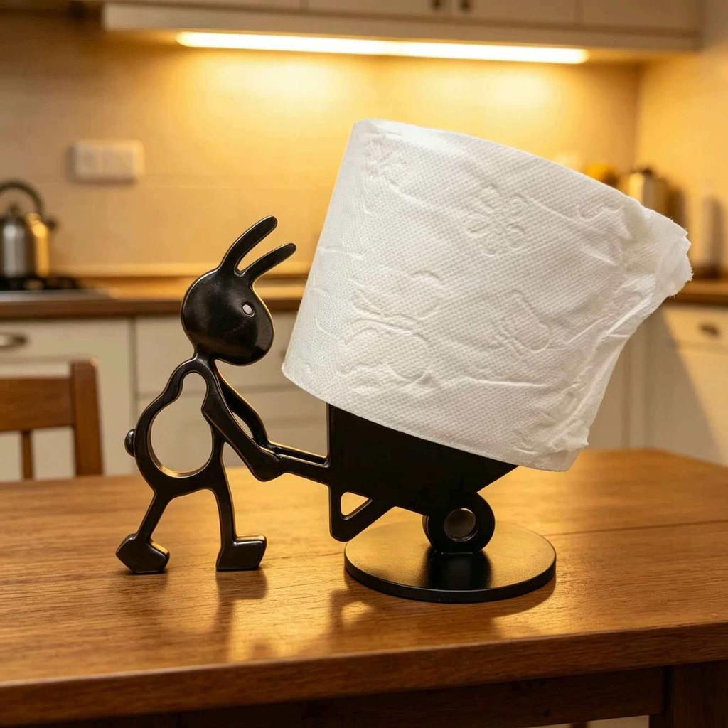 3D Printed Novelty Toilet Paper Holder: Fun Stereoscopic Ornament for Bedroom or Bathroom