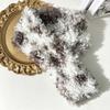 Thick Plush Faux Shearling Scarf Spotted Pattern Curly Fleece Collar  Outdoor Shopping