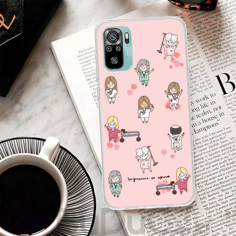 

Funny Medicine Nurse Doctor Cover For Xiaomi Redmi Note 14 13 12S 12 11 Pro Plus Phone Case 11S 10S 10 11E 11T 14Pro 13Pro Print Redmi Note 12 5G