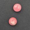 Lote de 2 Pedras Preciosas Soltas de Jade Rosa Tingido Cabochão Redondo 10 MM 12 CT Para Fabricação de Joias