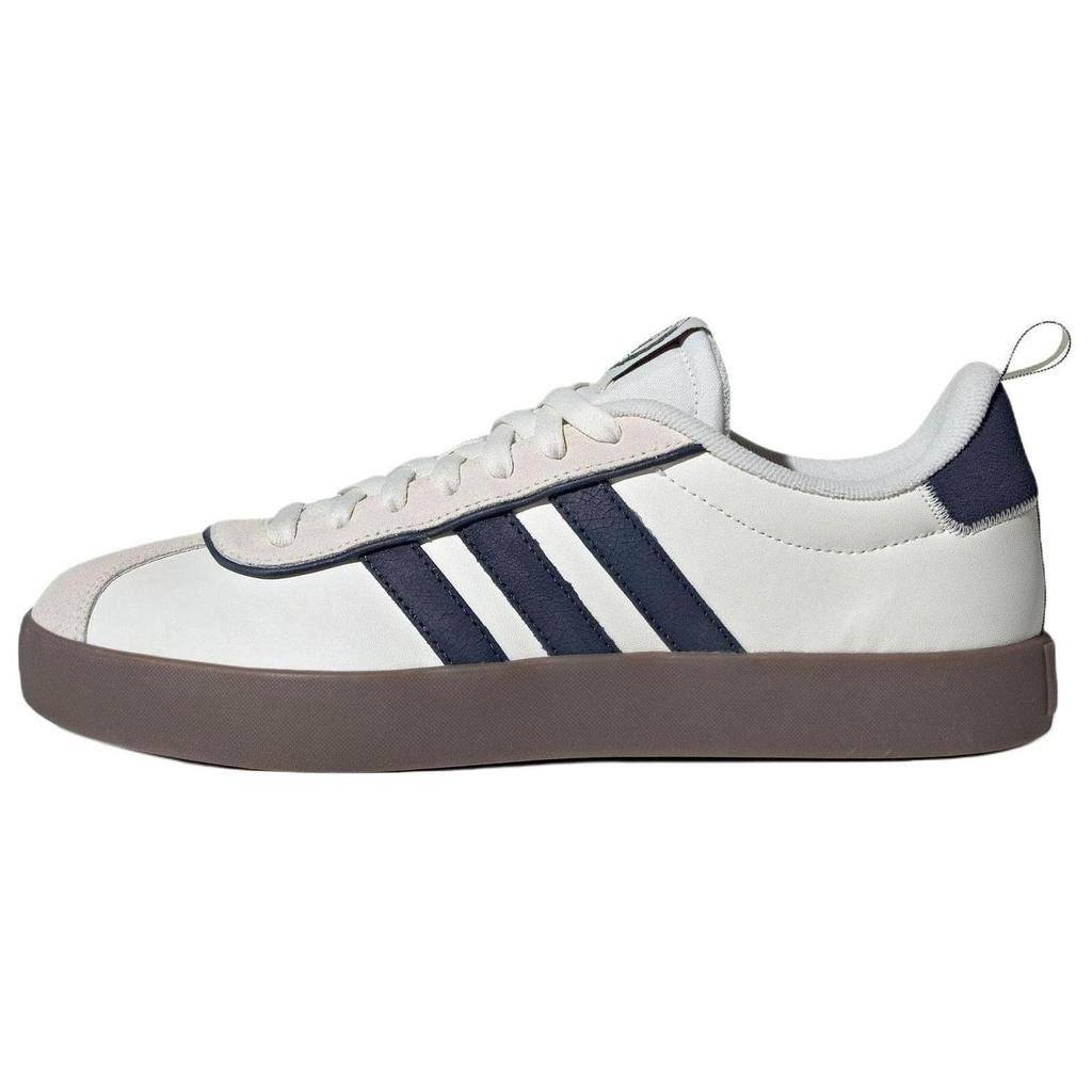 adidas Vl Court 3.0 Kulatá špička Plochá Odolná Prodyšná Nízká Skate Obuv Unisex Tenisky Bílá Šedá JI4566