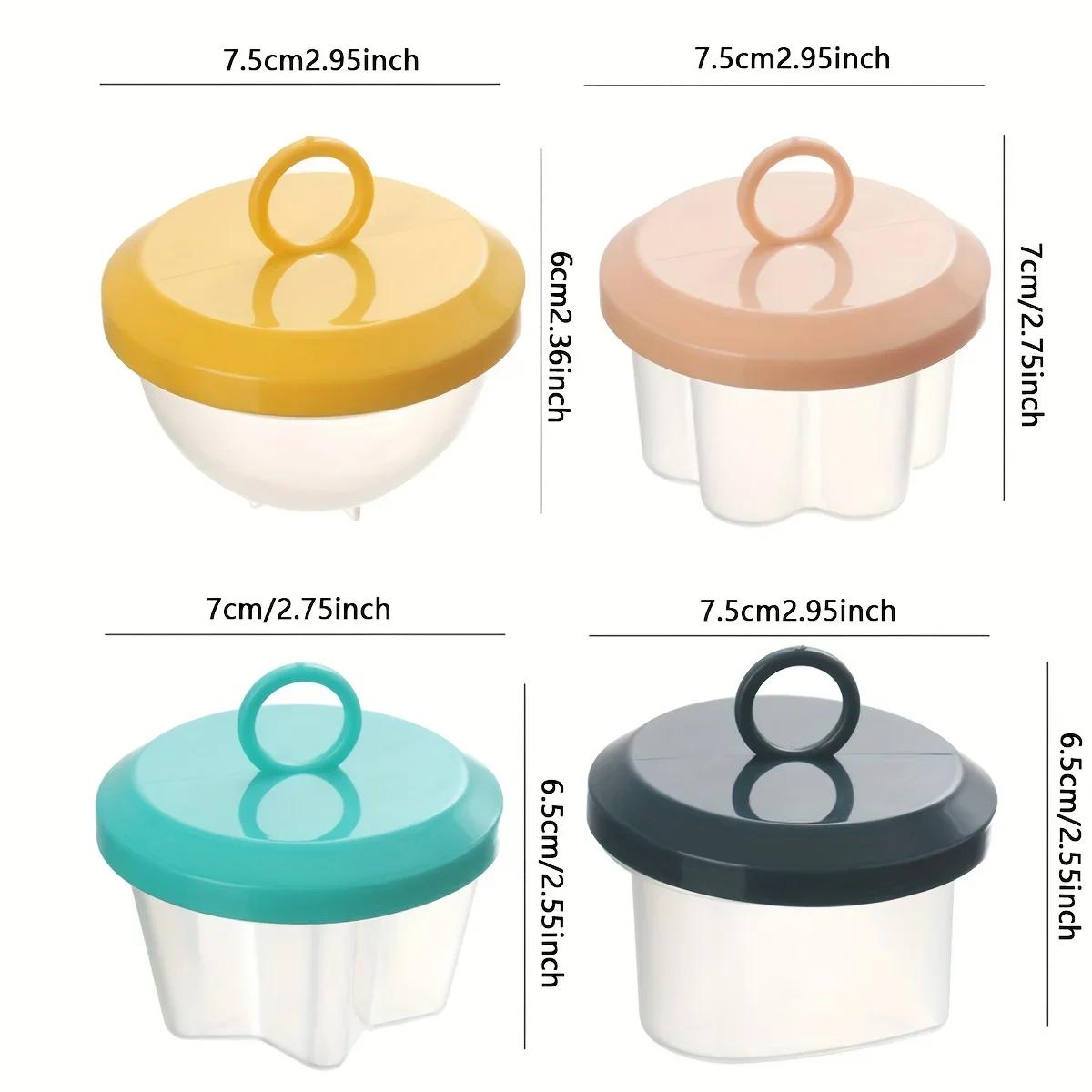 2025 Hot 4Pcs/set Heart-Shaped Steamed Egg Mold Food-Grade Heat Resistant Microwave-Safe Egg Cookers Water Fried Egg Magic Tool