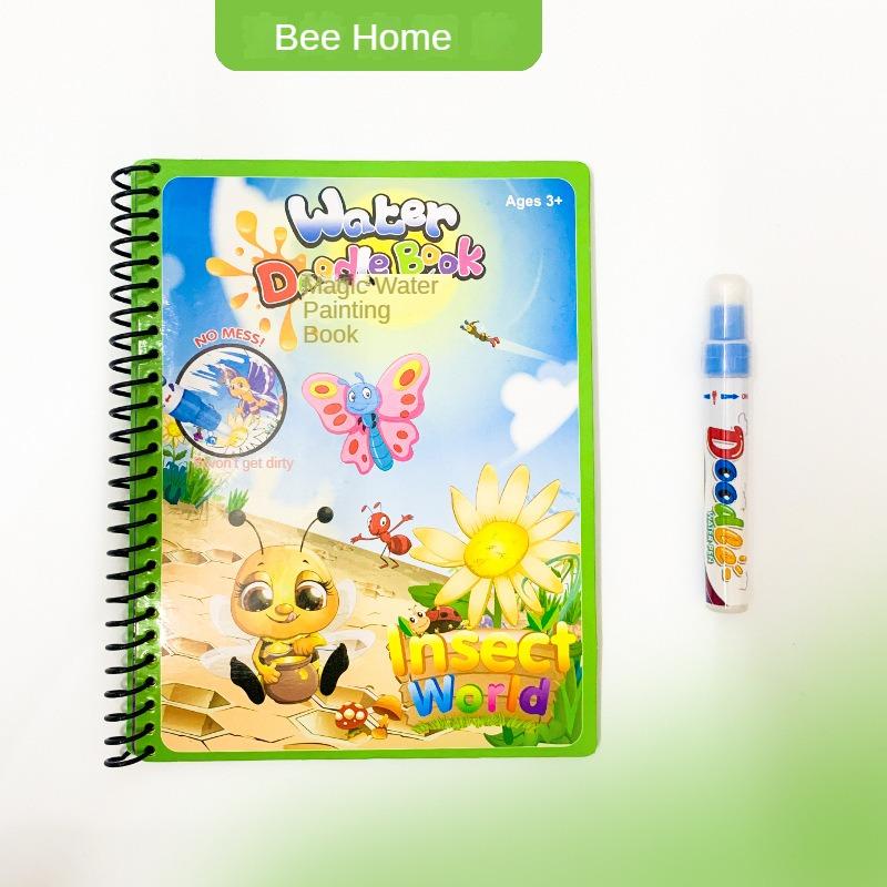 Reusable Magic Water Drawing Coloring Book Kids Sensory Early Education for Children Birthday Gift