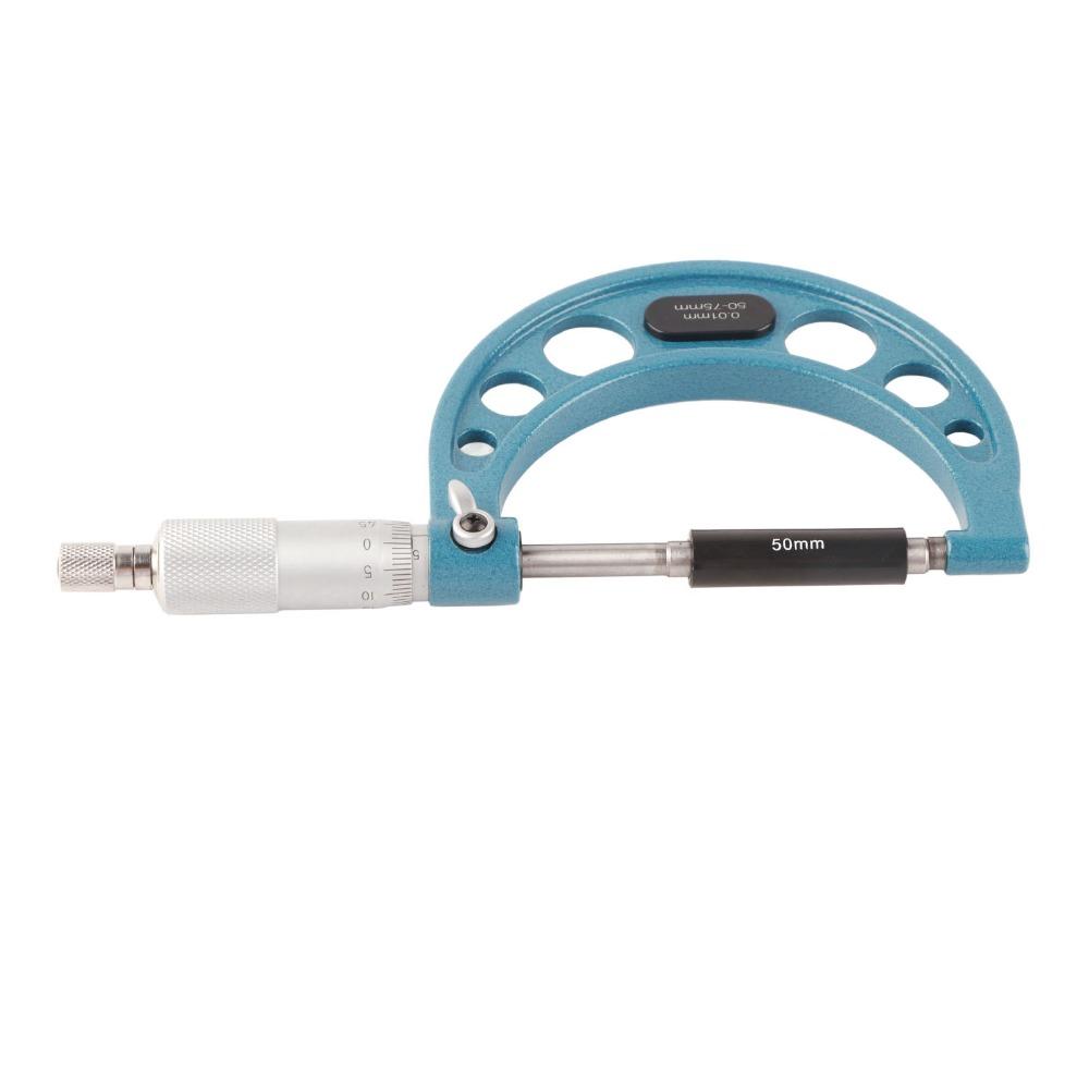 50-75mm Range Outside Micrometer High Accuracy 0.01mm Outer Diameter Micrometer For Machinists