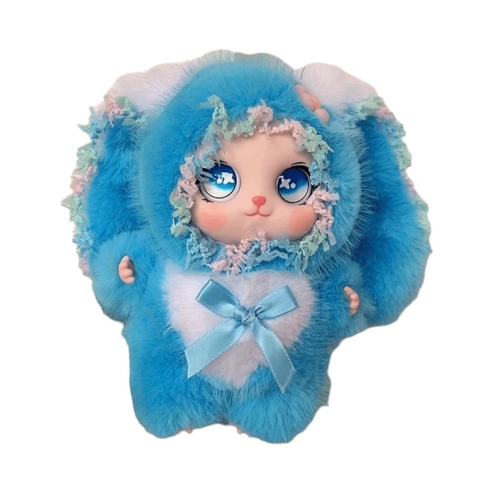 Big Ear Bunny Key Chain Ornaments Plush Doll Pendant Rabbit Plush Keychain Women Girls Gift