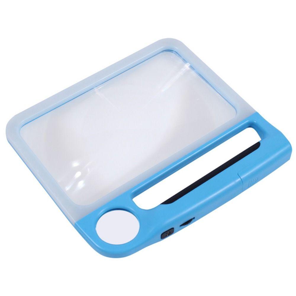 With 3 Light Mode Illumination Handheld Magnifier 5X 10X Reading Magnifier Books Inspection