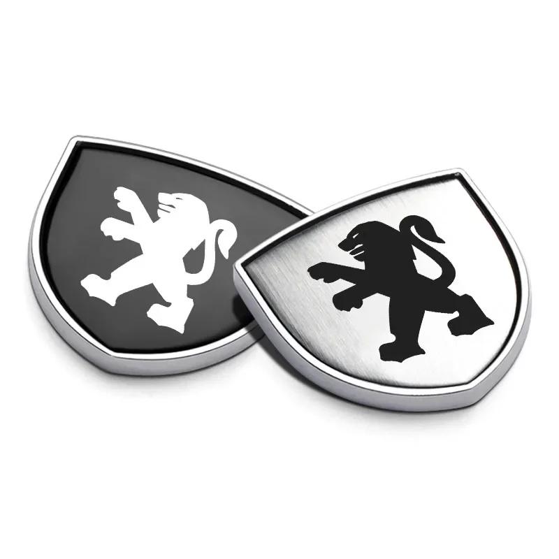 Car Metal Shield Logo Car Body Trunk Fender Badge Sticker Accessorie For Peugeot 206 307 308 3008 207 208 407 508 2008 5008 107