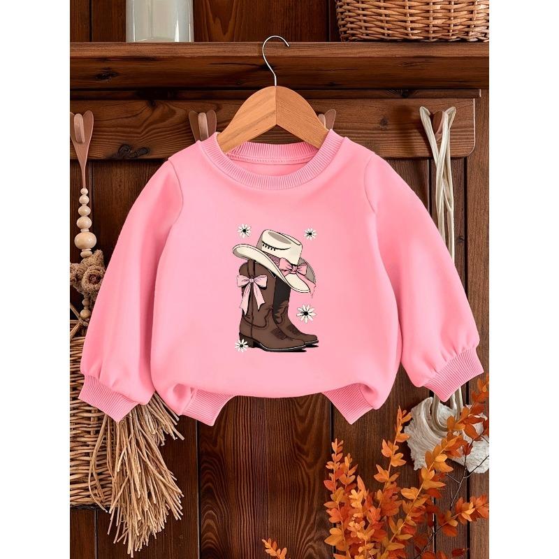 European sizes Cute Print Pattern 0-3 Years Old Kid Comfortable Spring Thin Round Neck Sweatshirt Suitable for Outdoor Wear