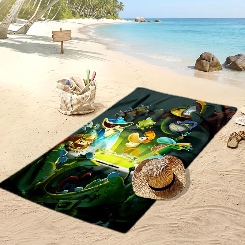 Rayman Printed Quick Dry Beach Towel Super Absorbent Soft Lightweight Bath Towel for Pool Summer Travel