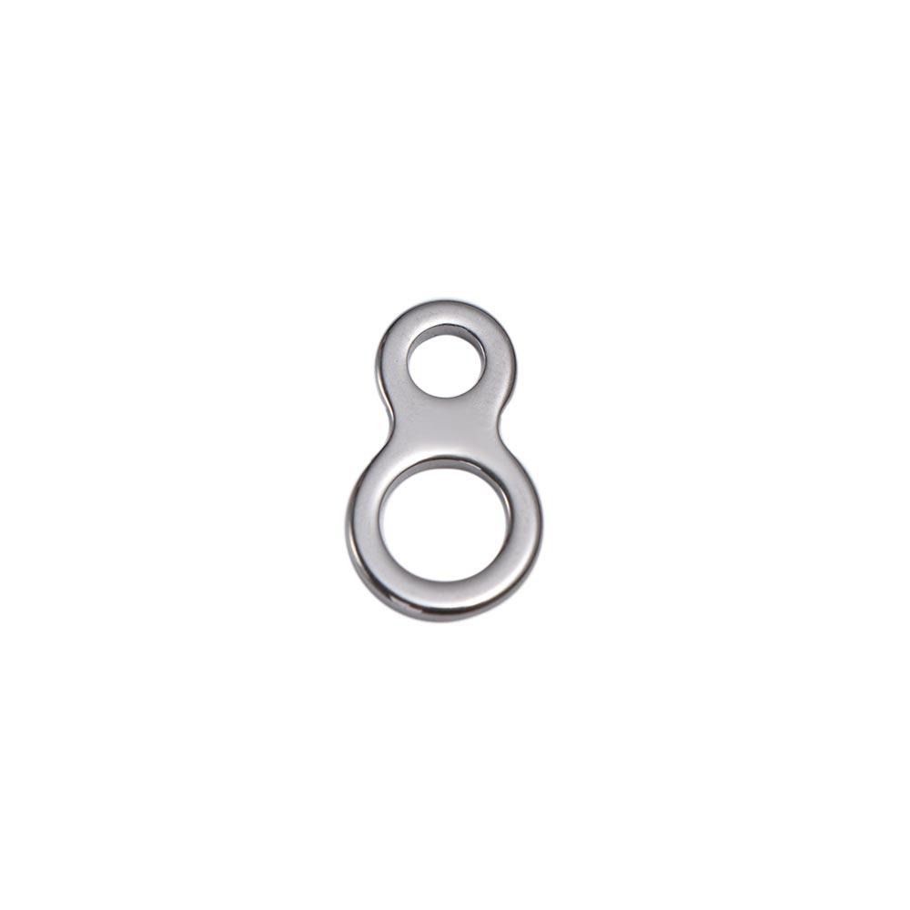 10Pcs 8 Shape Double Hole Link High Strength Trolling Connector Fishing Connector Ring Trolling