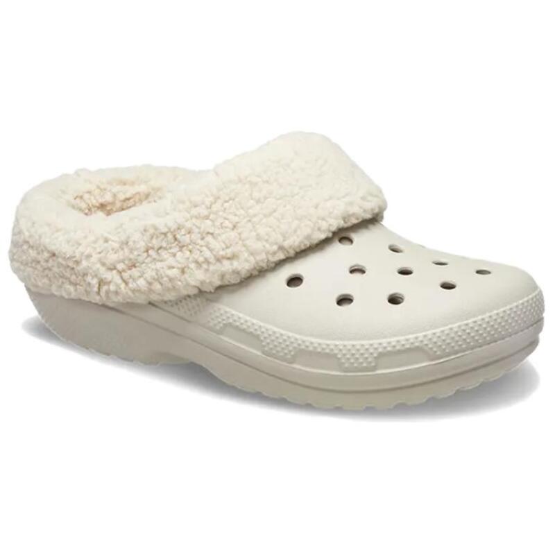 Crocs Classic Flower Roll Hole Shoes Unisex Grey