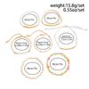 Ingemark 7-teiliges Set Y2K Böhmische Kristallkettenarmbänder für Damen Minimalistische Bunte Elastische Armreifen Tägliche Party Partner Schmuck