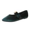 Women's Shoes   Slip-on Women's Flats  Metal Decoration Dress Flats Women Sexy Pointed Toe Flat Low Heels