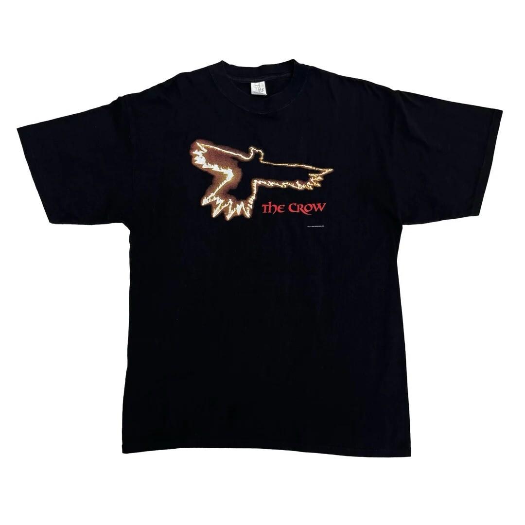 The Crow 1994 90s Vintage Movie Promo Brandon Lee Horror Rare Graphic Unisex T-Shirt M
