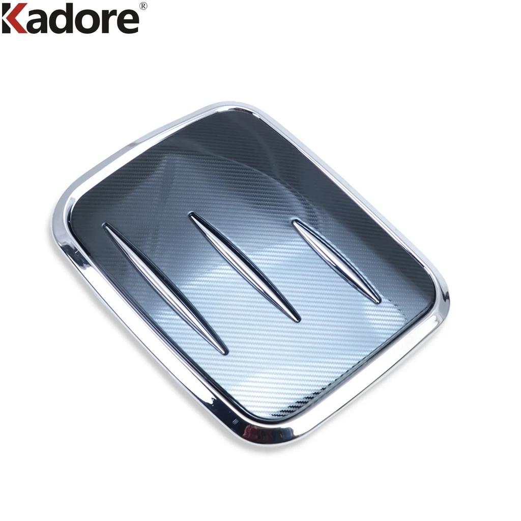 Car Gas Fuel Tank Cover Trim For Toyota RAV4 RAV 4      2024 Carbon Fiber Oil Gasoline Cap Frame Accessories