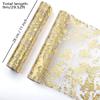 Gold Foil Mesh Table Flag For Festive Party Wedding Decoration Luxurious Gold Table Runner Perfect For Home And Event Decor Table Flag