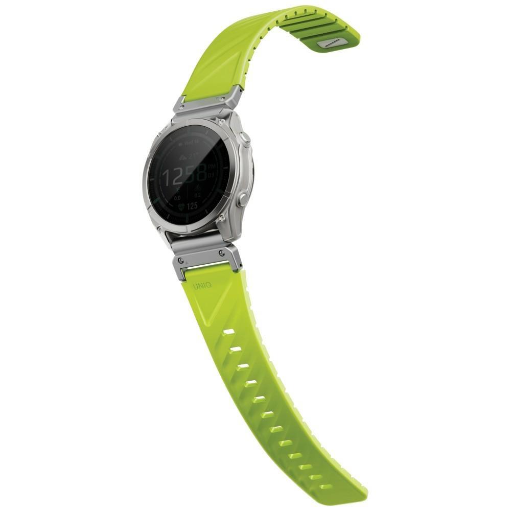 UNIQ Fluo x Smart-Fit Armband für Garmin 22mm Limettengrün gray