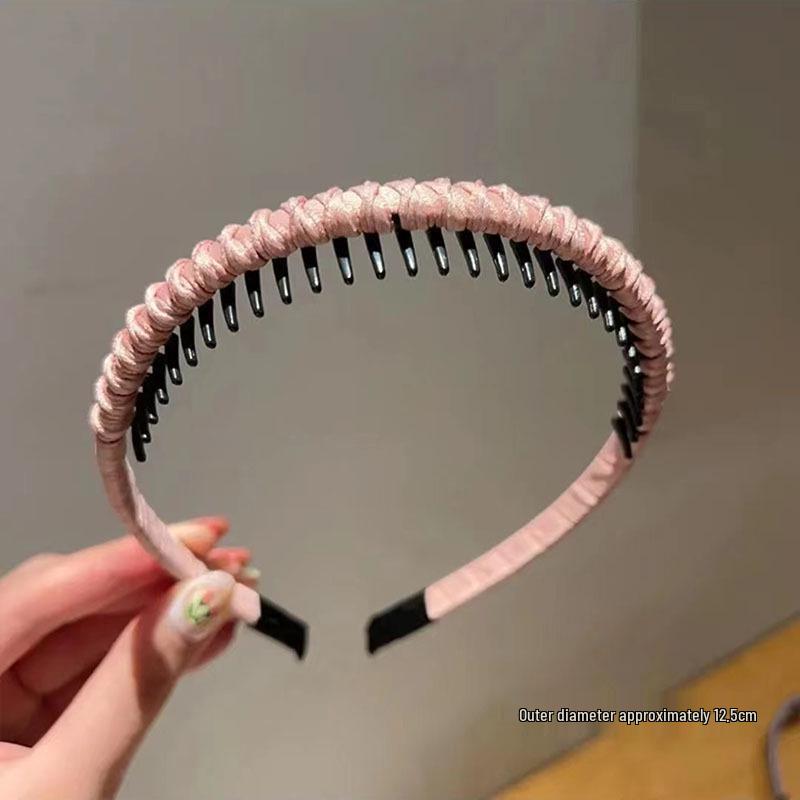 2023 Women's Non-Slip Hairband with Teeth - Ideal for Face Washing and Taming Small Hairs, Traceless Design