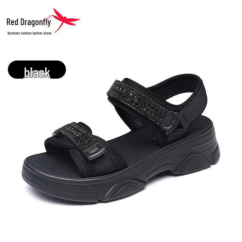 Red Dragonfly Women s 2024 Sports Sandals - Thick Sole, Casual Outdoor Beach Shoes 35