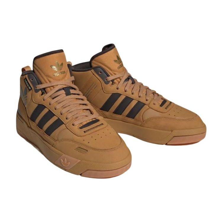 Adidas Originals Skate Leather Casual High-Top Skate Shoes Unisex Sneakers Brown ID1672