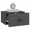 Table de chevet murale - Maison Exclusive - Gris - Pin massif - Lot de 2 - 40 x 29,5 x 22 cm