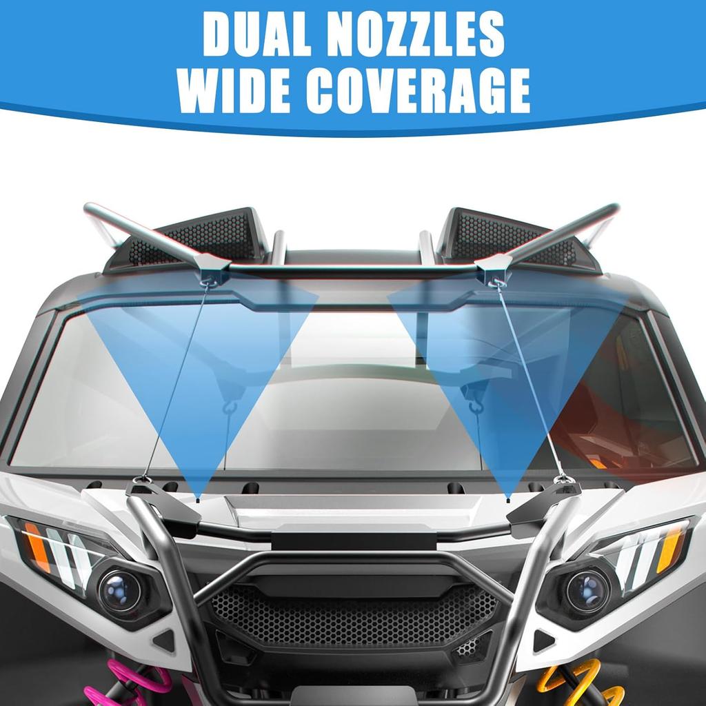 Swess Car Windshield Washer Pump Universal Reservoir Kit 99300 Fluid Reservoir Tank Bottle With Pump