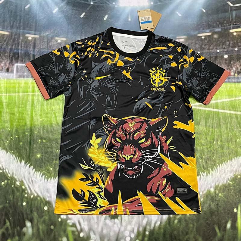 Cupro nickel Nieuwe Brazili&euml; team Brazili&euml; Wereldbeker sportkleding nationaal team shirt op maat kort-mouw t-shirt grensoverschrijdende levering maatwerk XXL