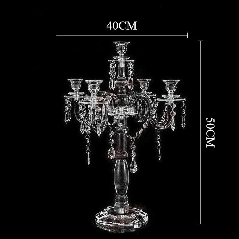 Morden Candle Holder Acrylic Transparent Elegant