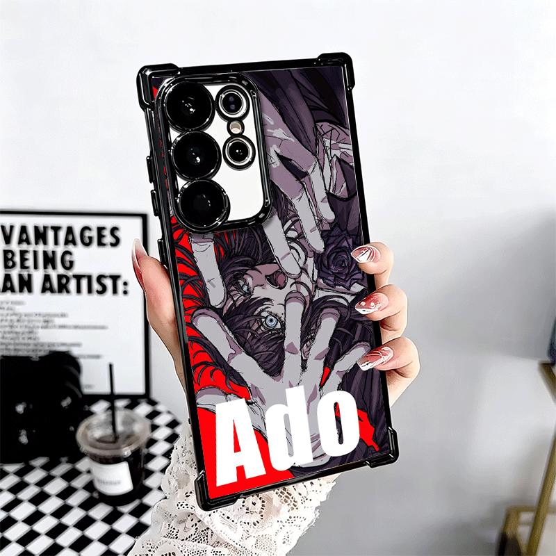 Ado Cartoon K-Kyogen X Uta Plating Phone Case For Samsung Galaxy S24 S25 FE S26 Edge S23 Ultra S22 S21 Plus S20 Anti-Fall Airaba