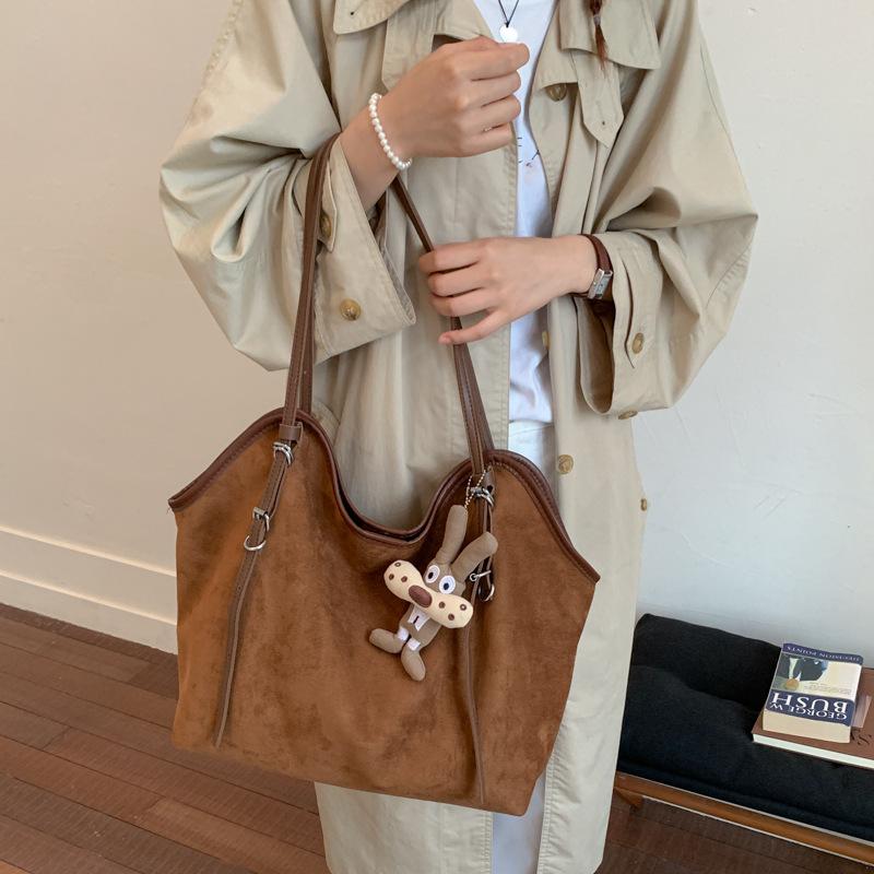 New Women Shoulder Bag Large Capacity Tweed Commuting Handle Bag Fashi Checkered Tote Comfortable and Versatile Storage Bags