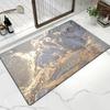 Simple Printing Bathroom Thickening Mat Bath Non-slip Carpets In Wash Basin Bathtub Side Floor Rug Shower Room Doormat Memory Foam 3D Pad
