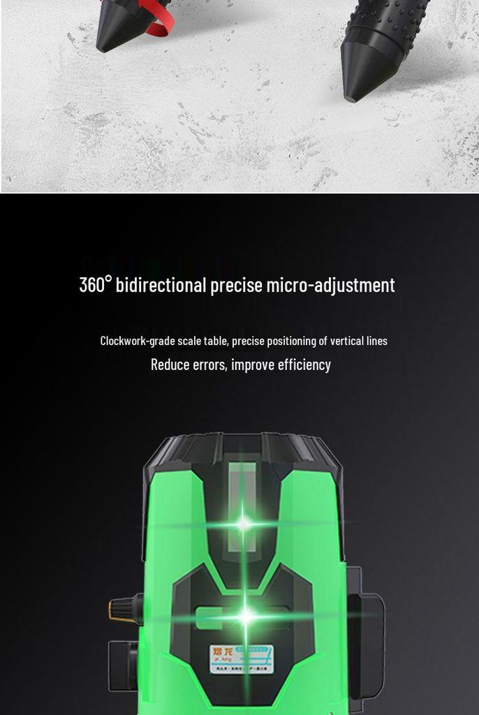 High-Precision Outdoor Automatic Green Infrared Laser Level with Strong Light and Fine Line