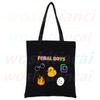 Dream Smp Kawaii Hip Hop Cartoon Graphic Shopping Canvas Bag Female Girl Tote Eco Shopper Shoulder Bags,Drop Ship