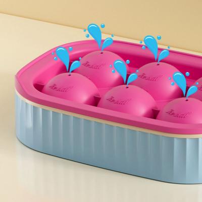 2PCS Silicone Bar Ice Ball Maker Dust Lid Anti Odor Trans Refrigerator Ice Ball Mold Non-stick Leak-proof Ice Cube Mold