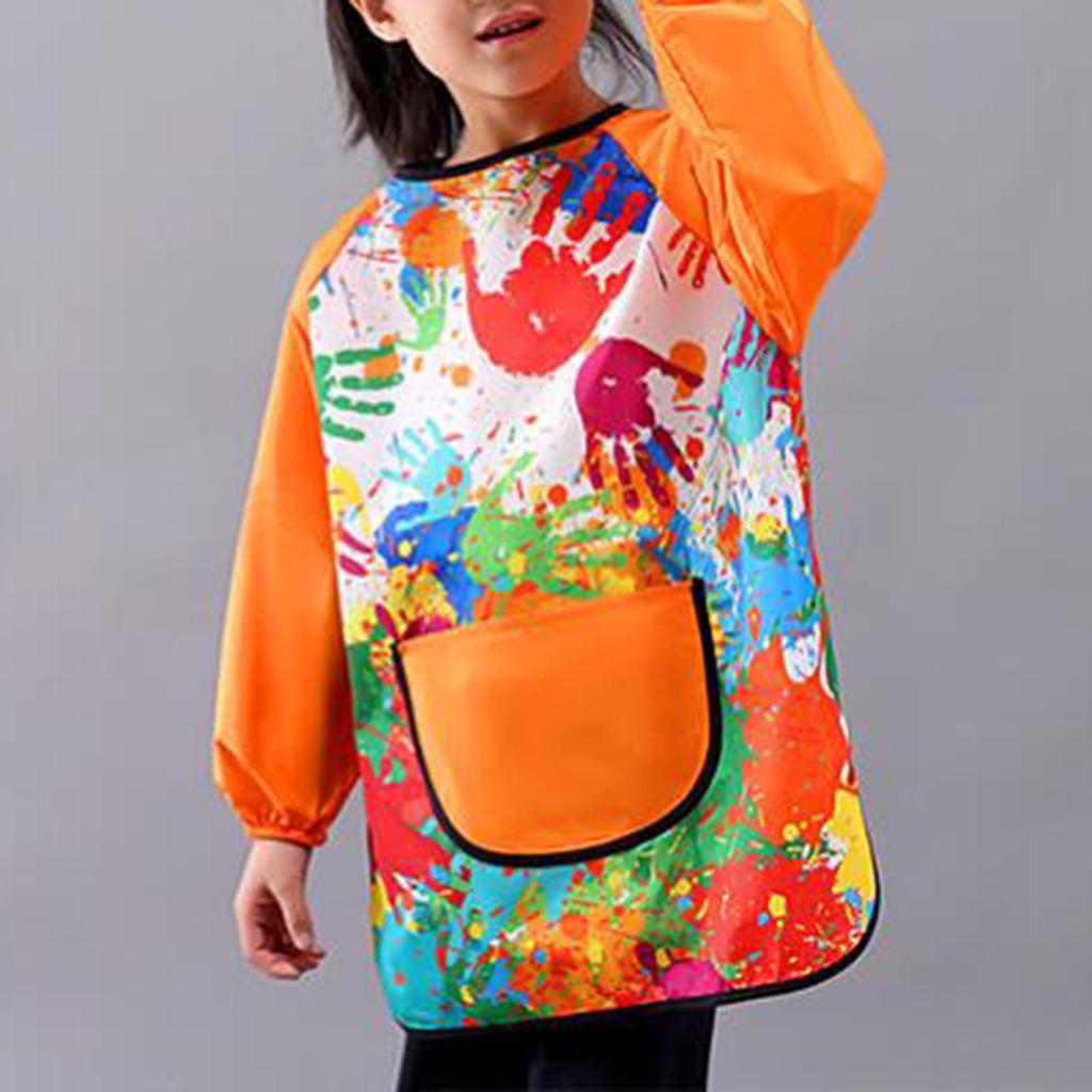 Art Smock Painting Apron for Kids Home Soft Water Resistant Baby Bib Artist