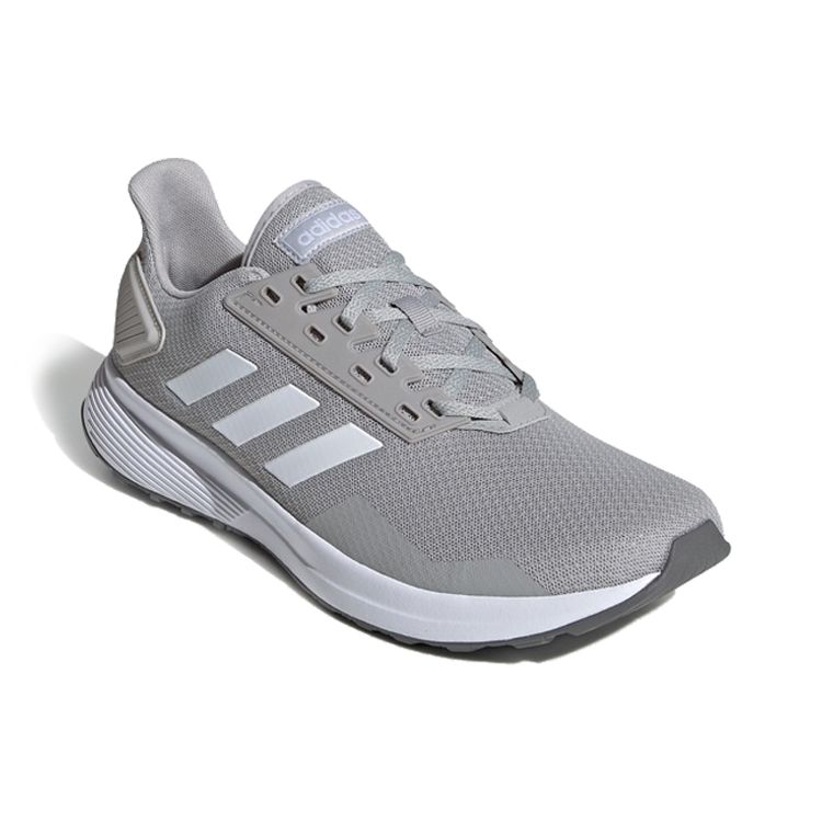 Adidas Duramo 9 Classic Cushioning Non-Slip Breathable Low-Top Marathon Running Shoes Men Sneakers Gray White EE7923