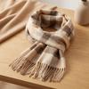 Thickened Plaid Scarf Double-Sided Unisex Scarf Shawl Imitation Cashmere Scarf  Outdoor Wear