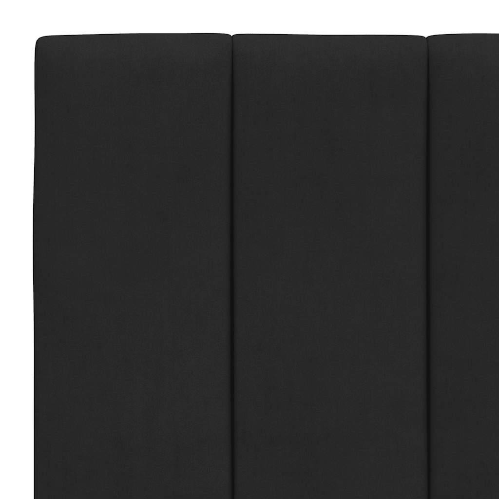 Vidaxl Headboard Cushion, Black, 90 Cm, Velvety