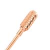 6pcs Rose Gold Nail Drill Bits Nail Art Polishing Grinding Head Dust Brush Manicure Tool Set