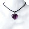 1 Stück Naturstein Herzform Anhänger Kristall Amethyste Heilkristall Halskette Damen Charme Herren Schmuck