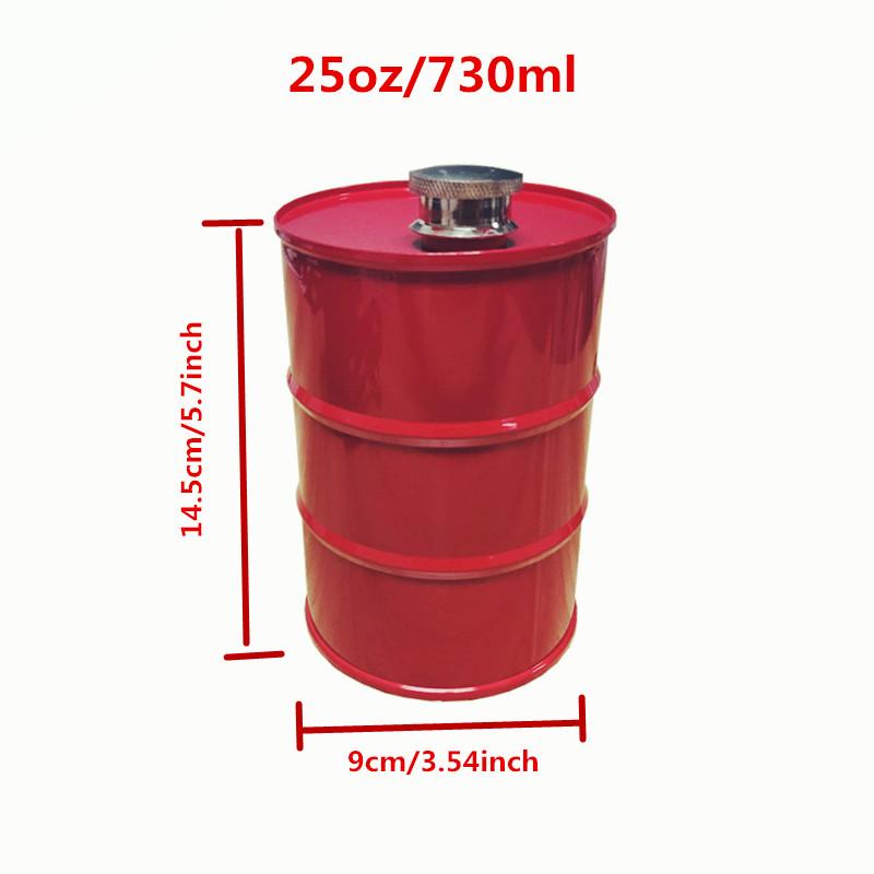 25oz Creative My Water Bottle Vodka Oil Drums Flagon Whisky Trychtýř 304 nerezová láhev s alkoholovým likérem