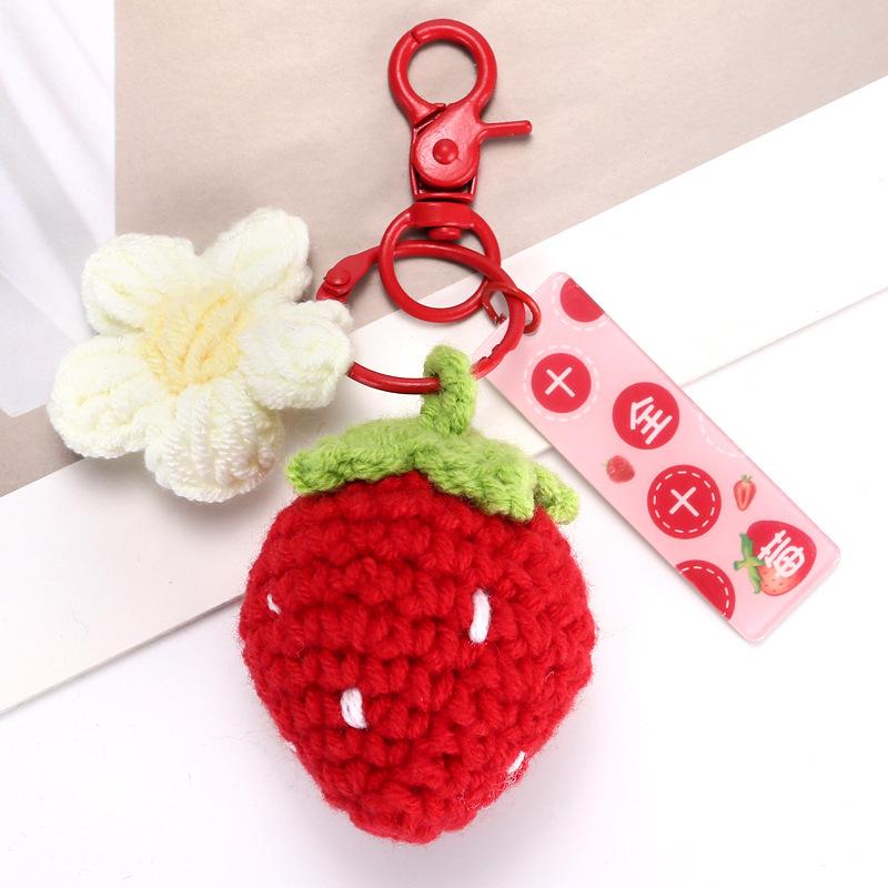 Bright Future Crochet Keychain – Handmade Yarn Bag Decor, Teacher's Day Pendant